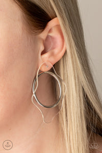 Clear The Way! - White  Earrings – Paparazzi Accessories