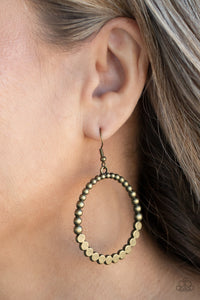 Rustic Society - Brass Earrings – Paparazzi Accessories