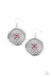 Mega Medallions - Pink  Earrings – Paparazzi Accessories