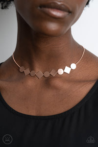 Dont Get Bent Out Of Shape - Copper Necklace – Paparazzi Accessories