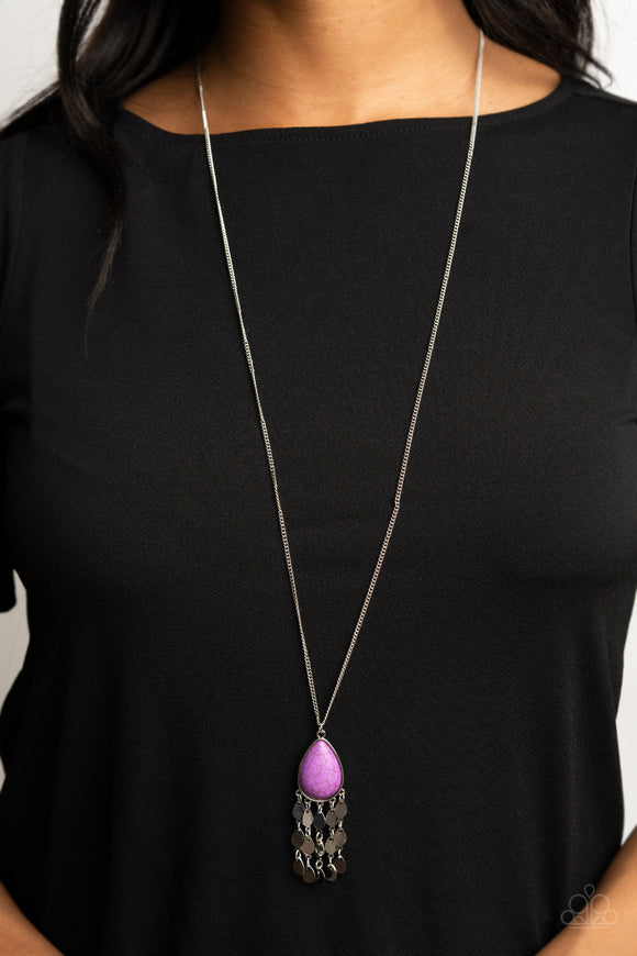 Musically Mojave - Purple Necklace – Paparazzi Accessories