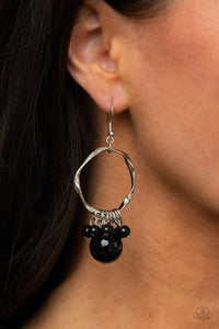 Delectably Diva - Black Earrings – Paparazzi Accessories