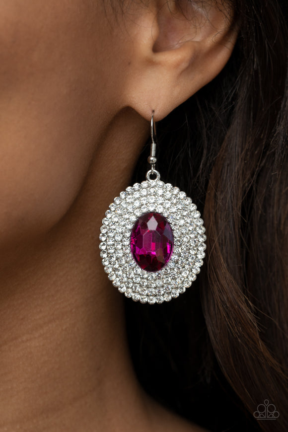 FIERCE Field - Pink Earrings – Paparazzi Accessories