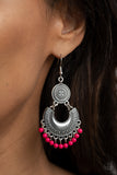 Yes I CANCUN - Pink Earrings – Paparazzi Accessories