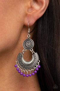 Yes I CANCUN - Purple Earrings – Paparazzi Accessories