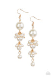 Ageless Applique - Gold Earrings – Paparazzi Accessories