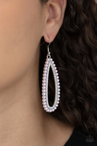 Glamorously Glowing - Pink Earrings - Paparazzi Accessories