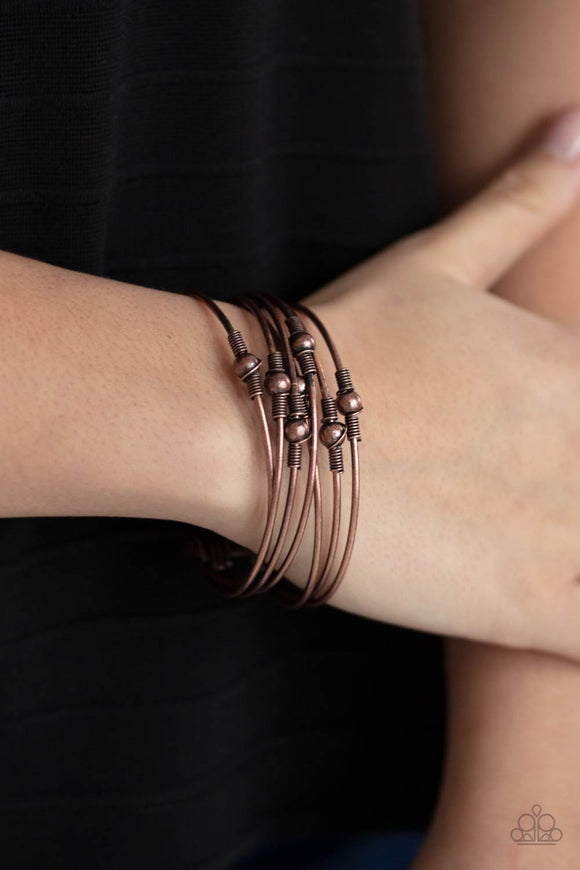 Industrial Intricacies - Copper Bracelet – Paparazzi Accessories