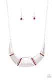Going Through Phases - Red Necklace – Paparazzi Accessories