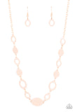 Working OVAL-time - Rose Gold Necklace – Paparazzi Accessories