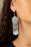 Sun Warrior - Silver Earrings – Paparazzi Accessories