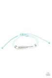 To Live To Learn To Love - Blue Bracelet – Paparazzi Accessories