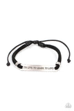To Live, To Learn, To Love - Black Bracelet – Paparazzi Accessories