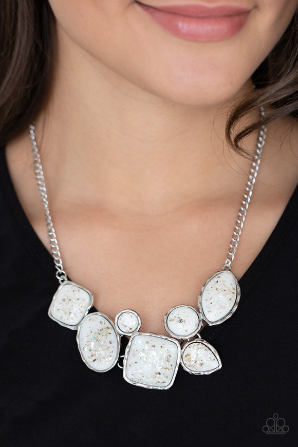 So Jelly - White Necklace – Paparazzi Accessories