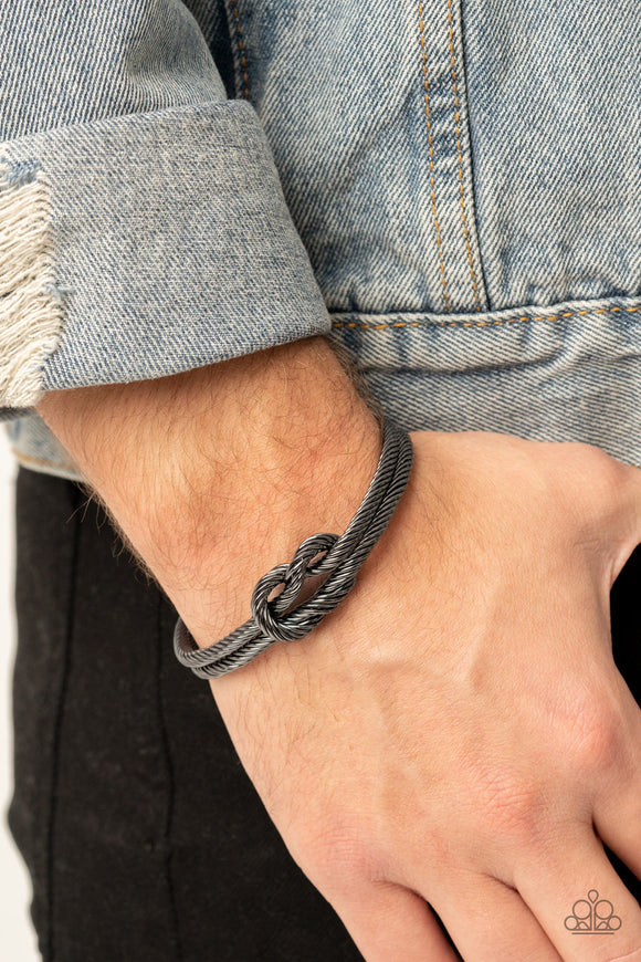 Nautical Grunge - Black Bracelet – Paparazzi Accessories