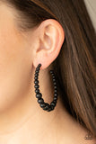 Glamour Graduate - Black Earrings – Paparazzi Accessories