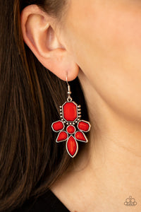 Vacay Vixen - Red Earrings – Paparazzi Accessories