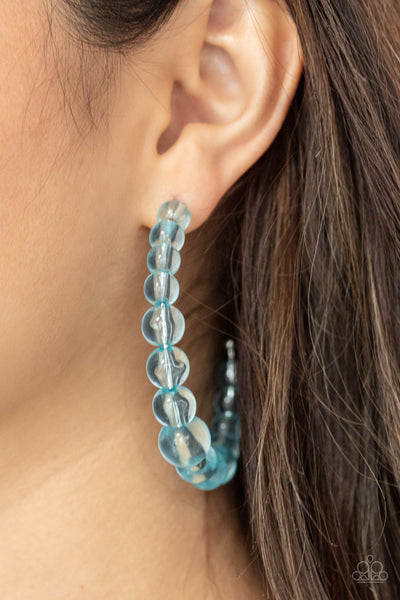 Paparazzi blue outlet acrylic earrings