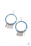 Garden Chimes - Blue Earrings – Paparazzi Accessories
