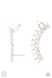 Doubled Down On Dazzle - White Earrings – Paparazzi Accessories