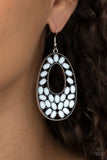 Beaded Shores - White Earrings – Paparazzi Accessories