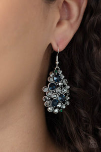 Smolder Effect - Blue and Hematite Earrings – Paparazzi Accessories