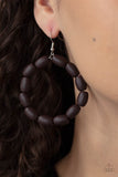 Living The WOOD Life - Brown Earrings – Paparazzi Accessories