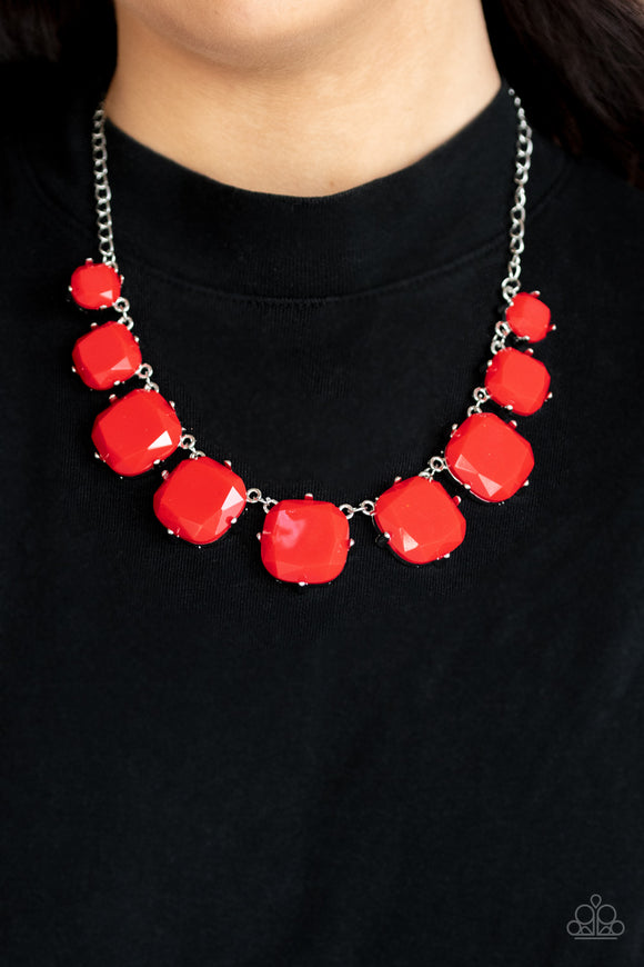 Prismatic Prima Donna - Red Necklace – Paparazzi Accessories