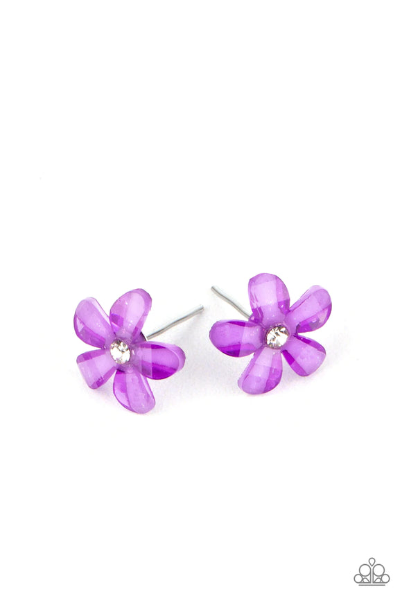 Daisy Rhinestone Flower - Little Diva Earrings – Paparazzi Accessories