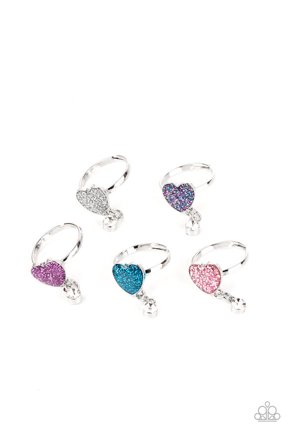 Glitter Heart Little Diva Ring Set - Paparazzi Accessories