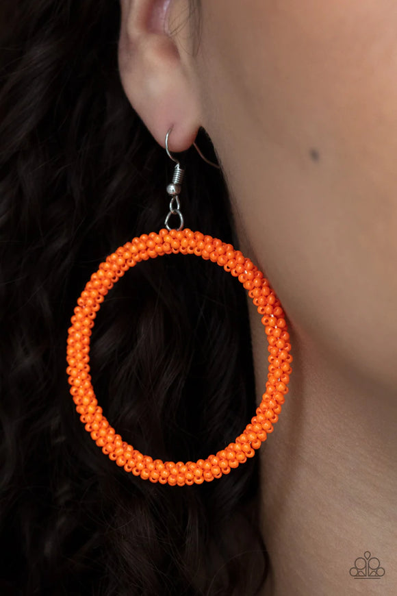 Beauty and the BEACH - Orange Earrings – Paparazzi Accessories