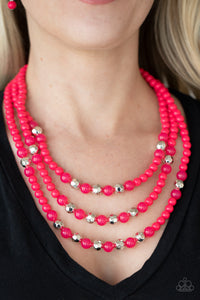 STAYCATION All I Ever Wanted - Pink Necklace – Paparazzi Accessories