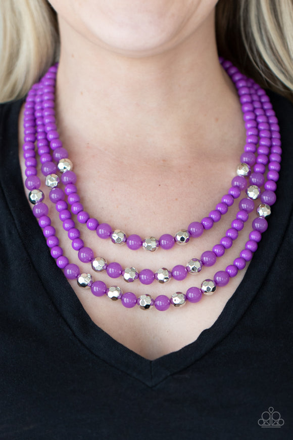 STAYCATION All I Ever Wanted - Purple Necklace – Paparazzi Accessories