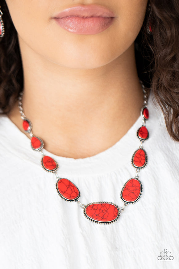 Elemental Eden - Red Necklace – Paparazzi Accessories