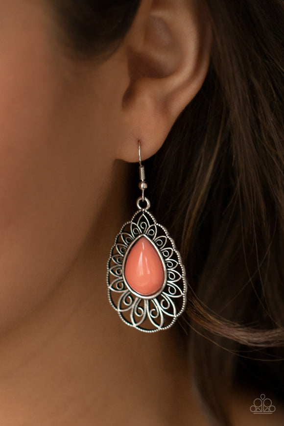 Dream STAYCATION - Orange  Earrings – Paparazzi Accessories