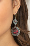 Bohemian Bedazzle - Red Earrings – Paparazzi Accessories