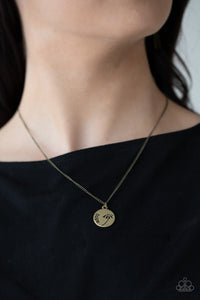 Hold On To Hope - Brass Necklace – Paparazzi Accessories