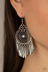 Dream a Little DREAMCATCHER - White  Earrings – Paparazzi Accessories