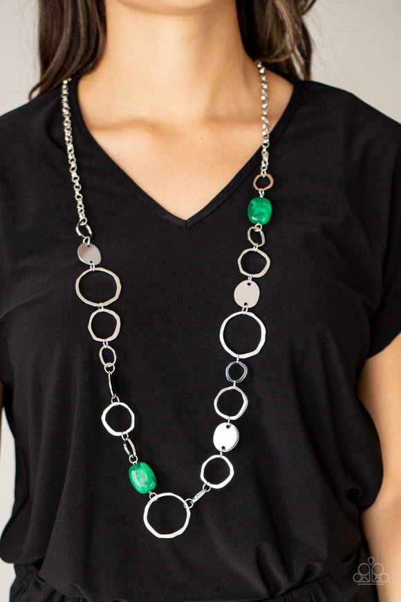 Colorful Combo - Green Necklace – Paparazzi Accessories