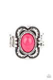 Vivaciously Vibrant - Pink Ring – Paparazzi Accessories
