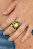 Vivaciously Vibrant - Yellow Ring – Paparazzi Accessories