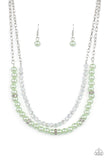 Parisian Princess - Green Necklace – Paparazzi Accessories