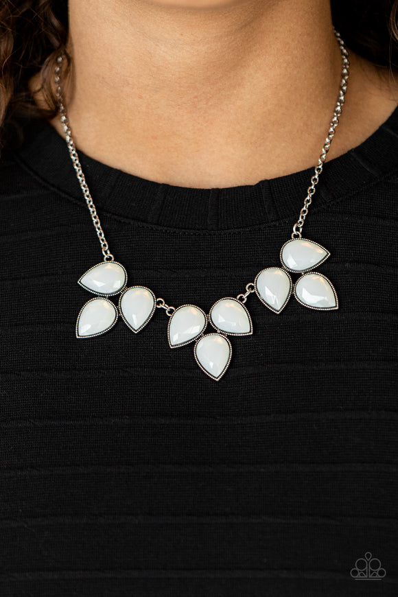 Prairie Fairytale - White Necklace – Paparazzi Accessories