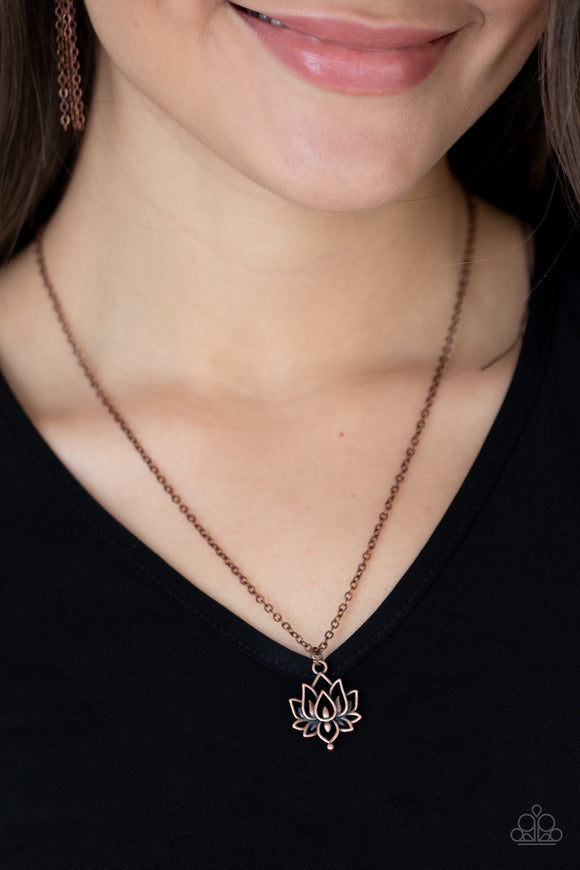 Lotus Retreat - Copper Necklace – Paparazzi Accessories