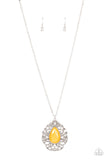 Bewitched Beam - Yellow Necklace - Paparazzi Accessories