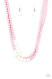 Extended STAYCATION - Pink Necklace – Paparazzi Accessories