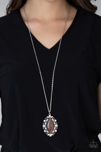 Exquisitely Enchanted - Brown Necklace – Paparazzi Accessories