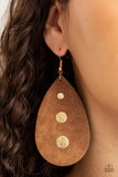 Rustic Torrent - Gold Earrings – Paparazzi Accessories