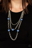 Thanks For The Compliment - Blue Necklace – Paparazzi Accessories