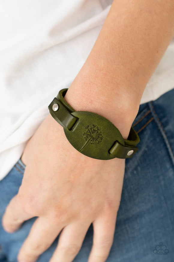 All Fine and DANDELION - Green Bracelet – Paparazzi Accessories